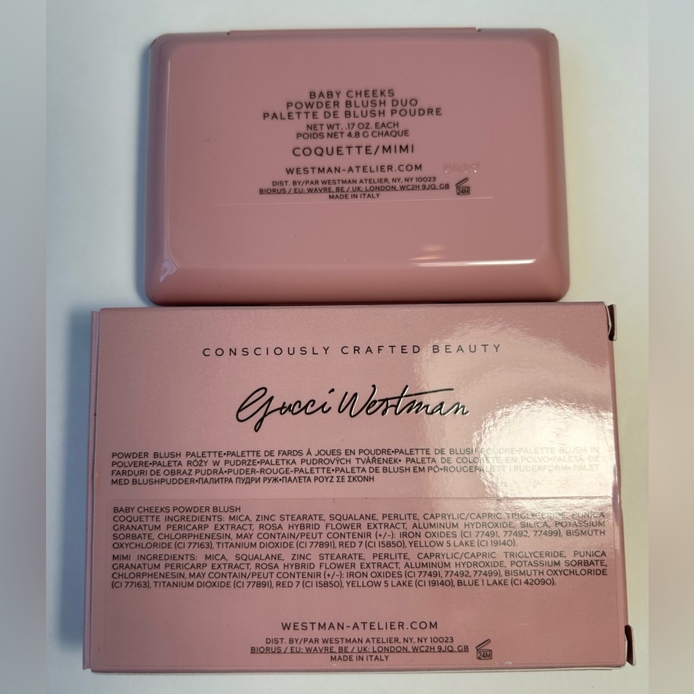NWT🌷Westman Atelier Baby Cheeks Powder Blush Duo in “Coquettish/Mimi” - Picture 5 of 5